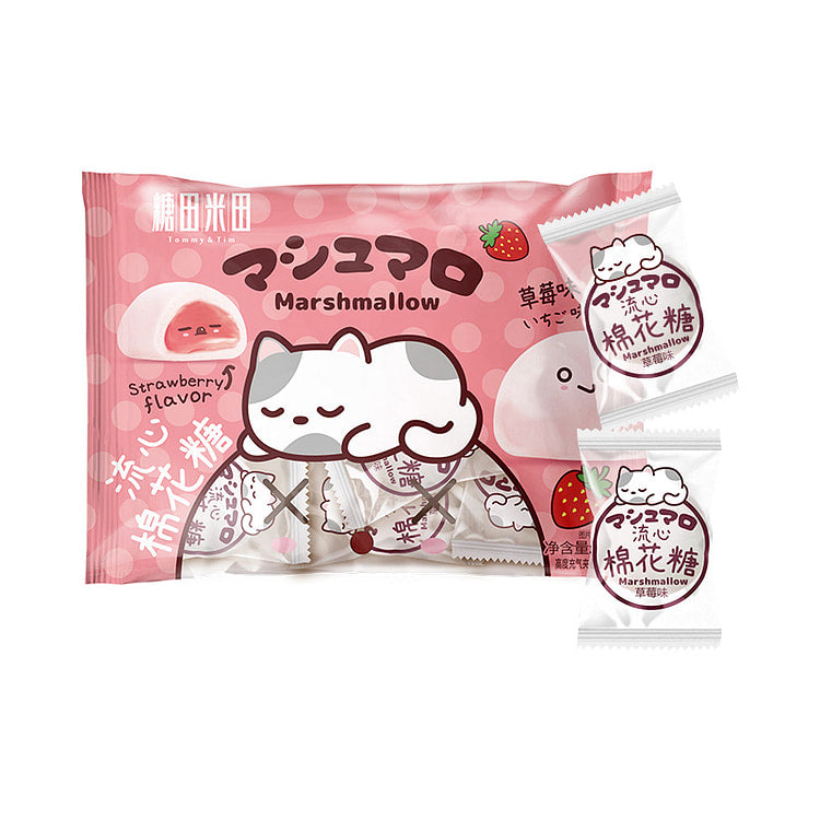 Marshmallow ripieni al gusto fragola 90g