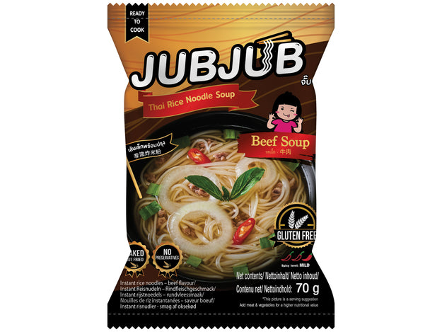 JUBJUB NOODLE ISTANTANEI DI RISO 70G MANZO