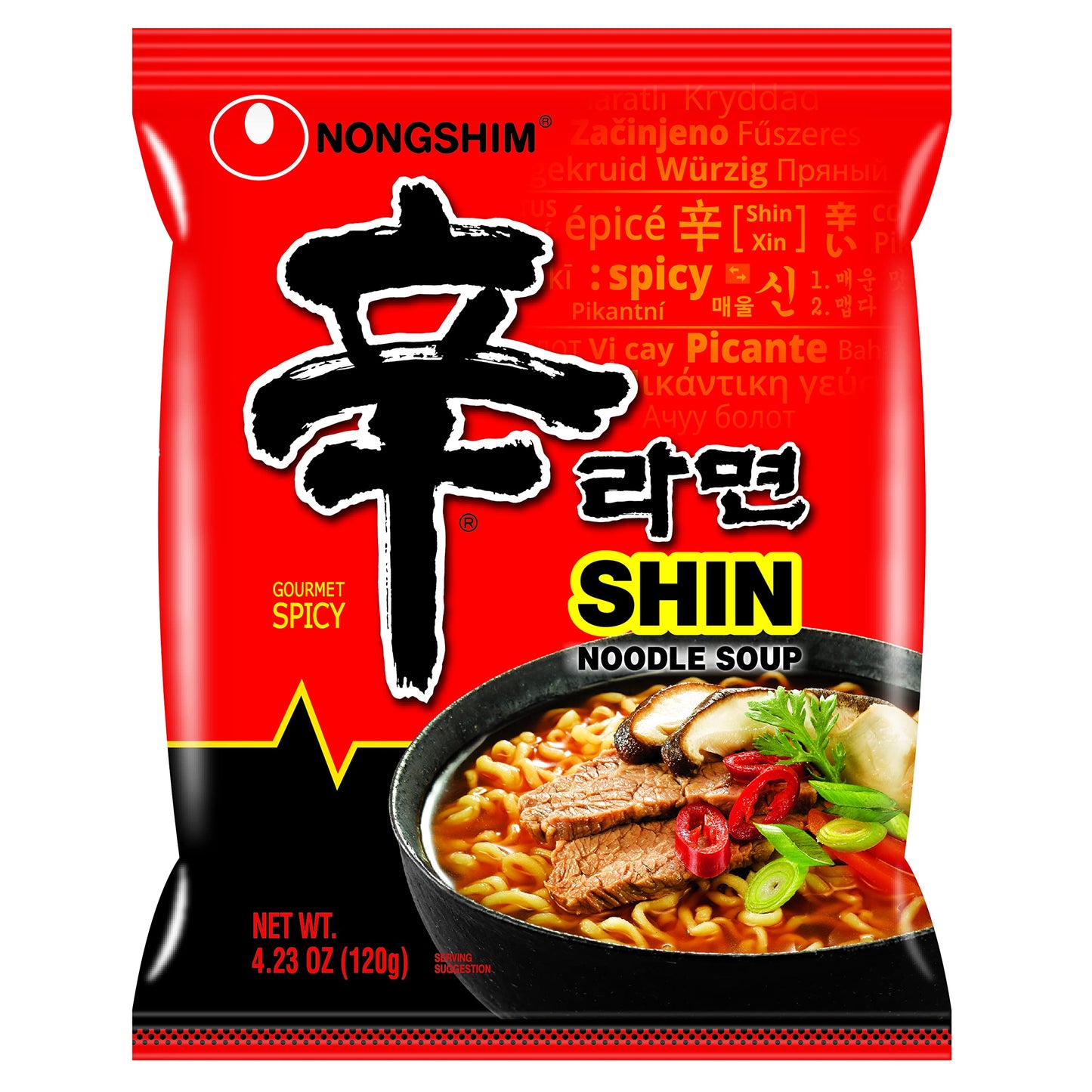 Nongshim Shin Ramyum Noodles Istantaneo Coreano