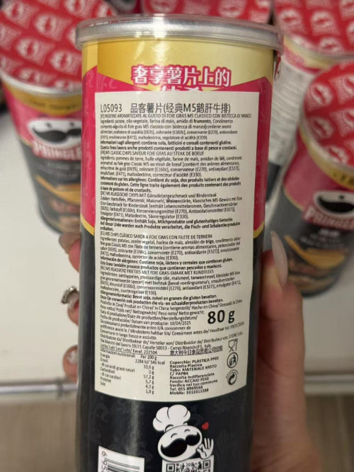 Pringles Steak And Foie Gras gusto di foie gras con bistecca di manzo