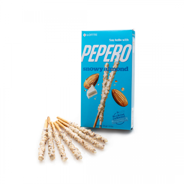 Pepero Bastoncini al cioccolato bianco e mandorle