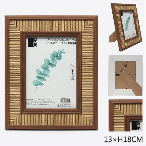 Portafoto Decorato Legno