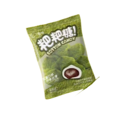 Marshmallow al matcha ripieni di cioccolato Cotton candy