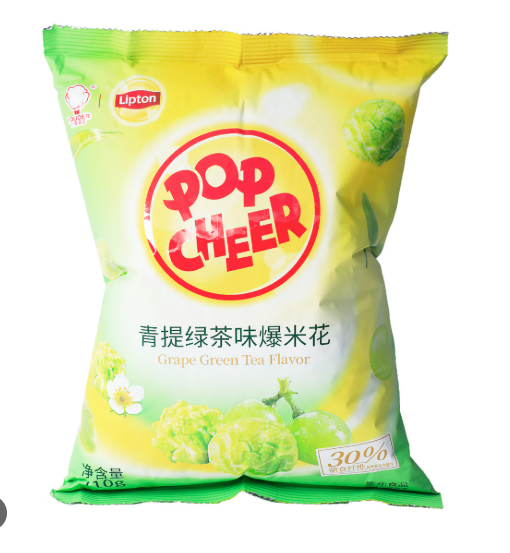 POPCHEER Popcorn al gusto UVA/Tè VERDE 110G