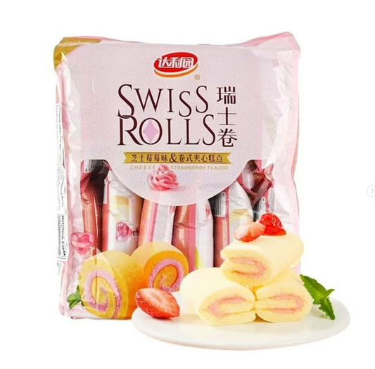 SWISS ROLLS - GIRELLA DI CHEESECAKE ALLA FRAGOLA