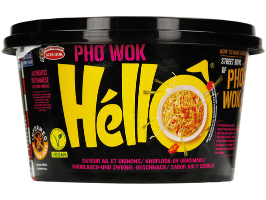 HELLO NOODLES ISNTANTANEI PHO WOK CIPOLLA 76G IN CUP