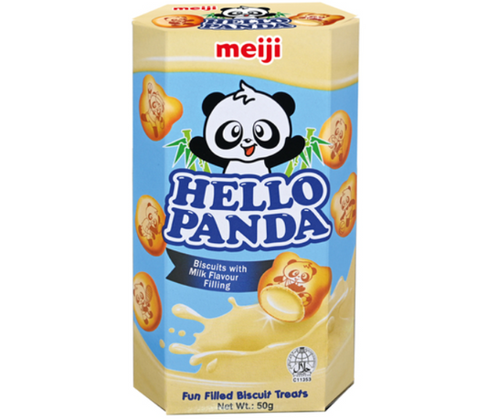 MEIJI HELLO PANDA BISCOTTI 50G RIPIENI DI LATTE
