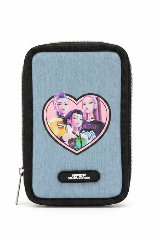 ASTUCCIO TRIPLO CON COLORI K-POP DEMON  HUNTERS GRIGIO