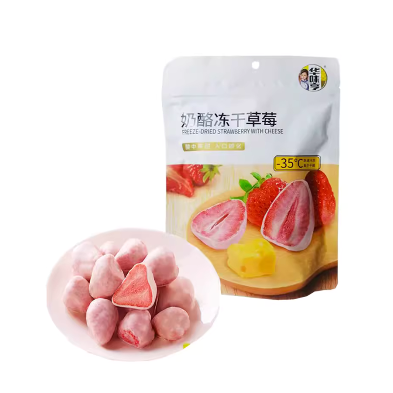 SNACK DI FRAGOLE LIOFILIZZATO CON FORMAGGIO 28G