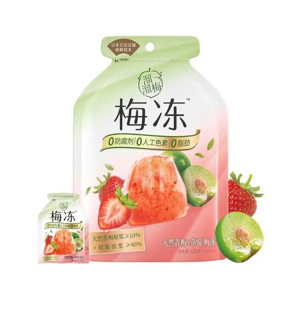 Gelatine snack alla fragola prugna 100g