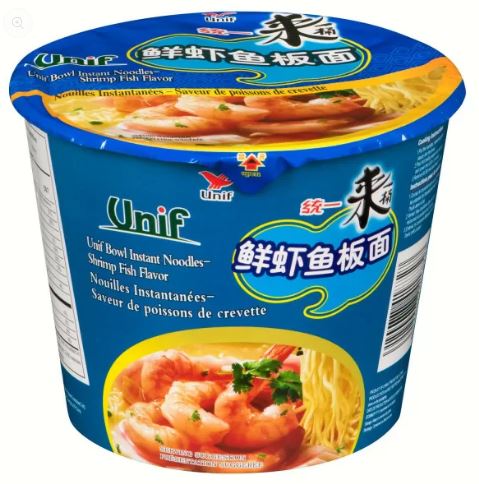 Noodles al gusto di Gamberi