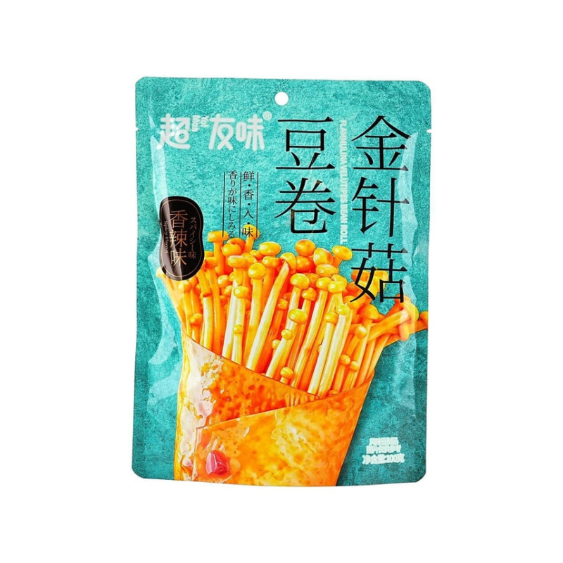 Snack di Tofu con funghi enoki piccanti 100g