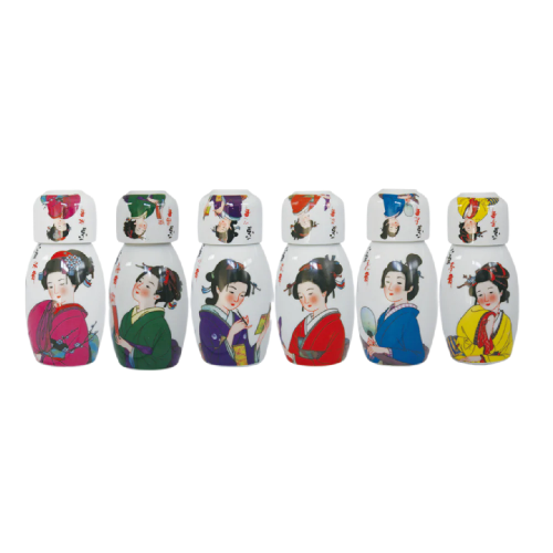 SAKE C/BICCHIERINO 180ML - DESIGN ASSORTITO GEISHA