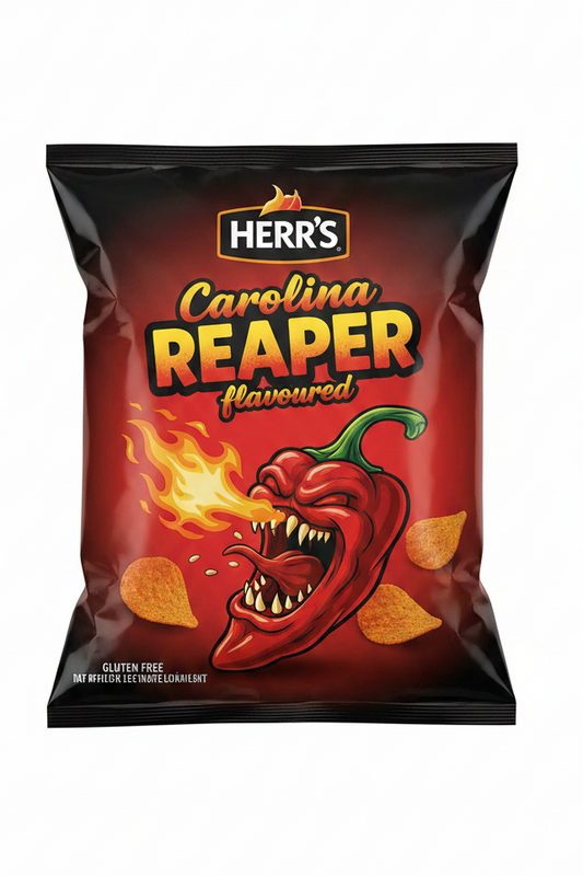 HERR'S CHEESE CURLS CAROLINA REAPER 113G