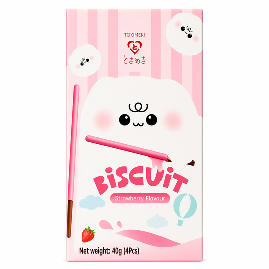 TOKIMEKI BISCOTTI STICK 40G FRAGOLA