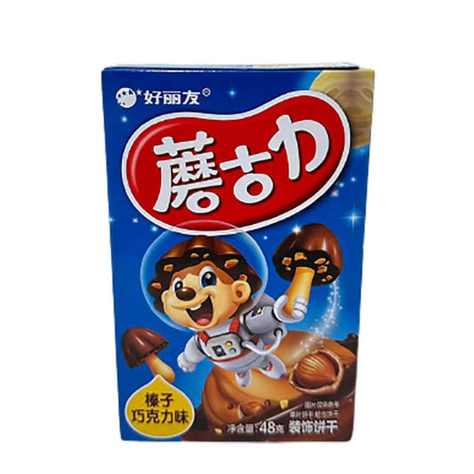 Biscotti Forma di Fungo Gusto Nocciola 48g