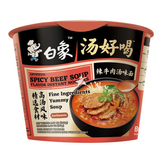 BaiXiang - Noodles istantanei alla zuppa di manzo piccante