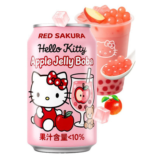 RED SAKURA HELLO KITTY APPLE JELLY BOBA 310ML