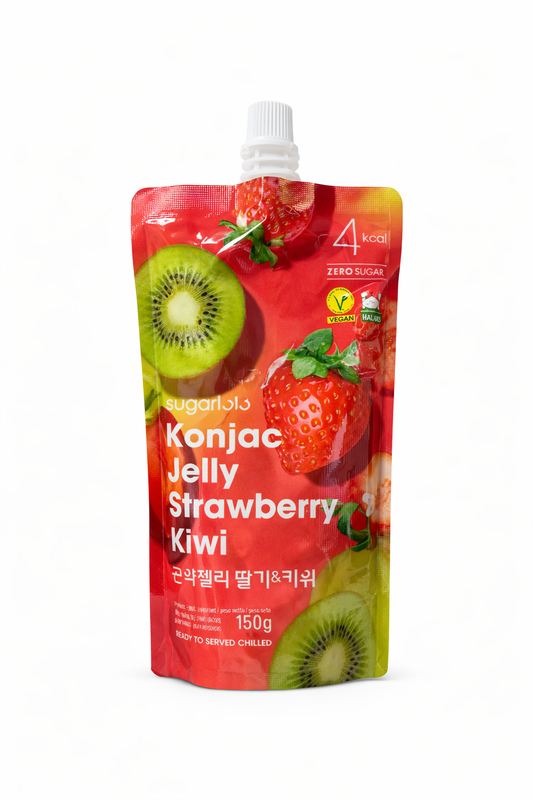 SUGARLOLO - BEVANDA GELATINA DI KONJAC 150G FRAGOLA E KIWI