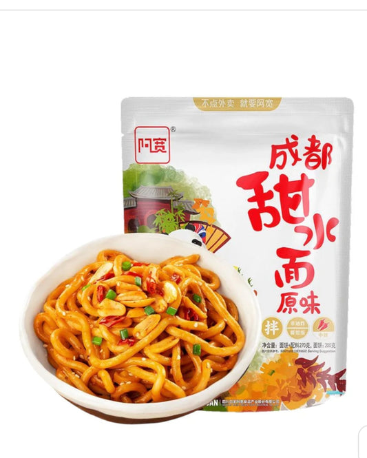 TIAN SHUI MIAN UDON NOODLES DOLCE E LEGGERMENTE PICCANTE 270G - AKUAN