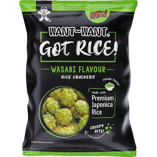 WANTWANT CRACKER DI RISO AL WASABI