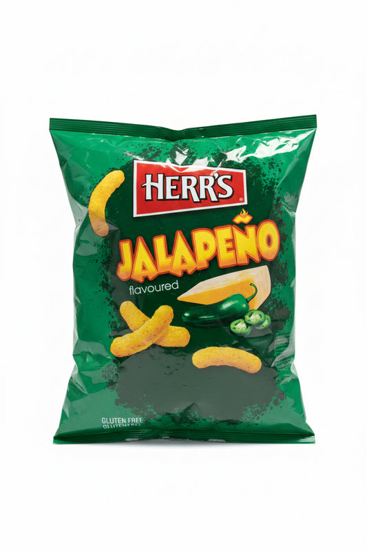 HERR'S CHEESE CURLS JALAPENO 113G