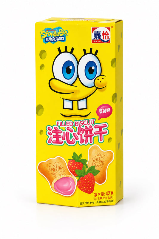BISCOTTI SBONGEBOB  ALLA FRAGOLA 42G
