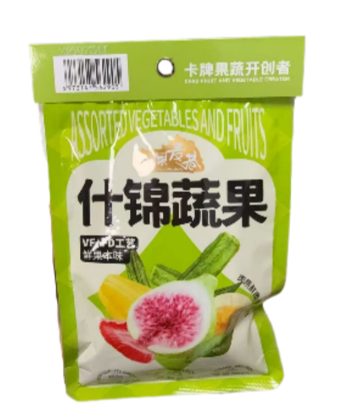 SNACK DI FRUTTA E VERDURA LIOFILIZZATA 80G