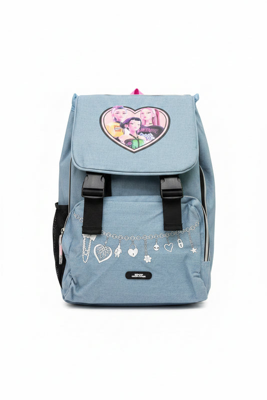 ZAINO SCUOLA ELEMENTARE KPOP DEMON HUNTERS HUNTRIX BLUE