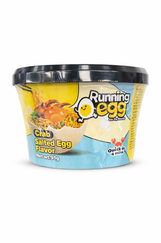 RUNNING EGG - RAMEN IN CUP 90G GRANCHIO E TUORLO SALATO