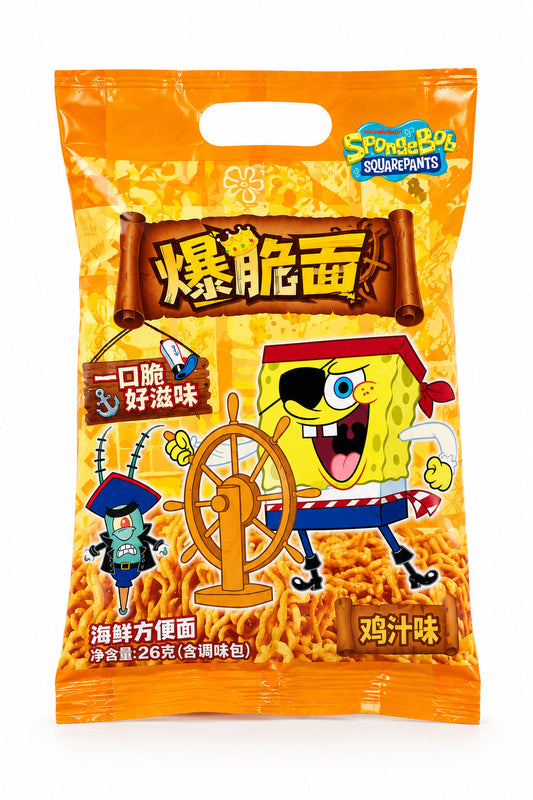SNACK RAMEN SPONGEBOB AL BBQ 20gx8