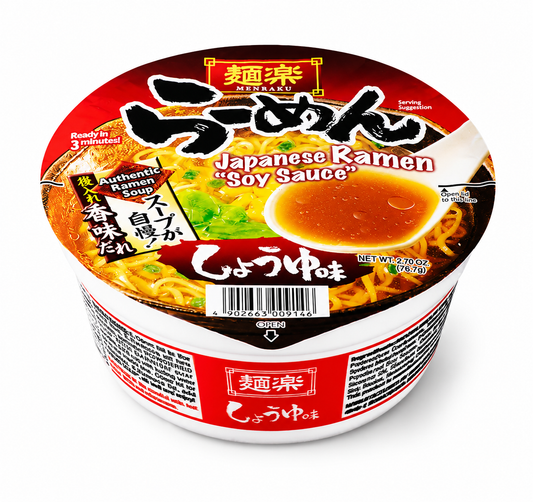 MENRAKU RAMEN IN CUP 76.7G GUSTO SOIA