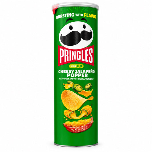 PRINGLES CHEESY JALAPEÑO POPPER 156g