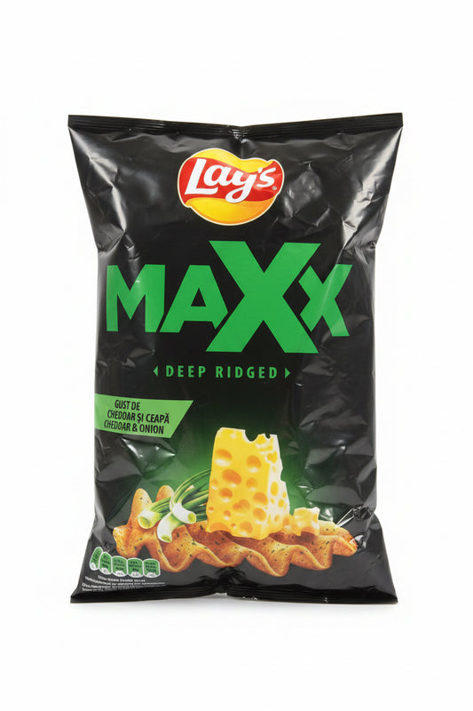 LAYS MAXX AL GUSTO DI FORMAGGIO CHEFDAR E CIPOLLA 115g