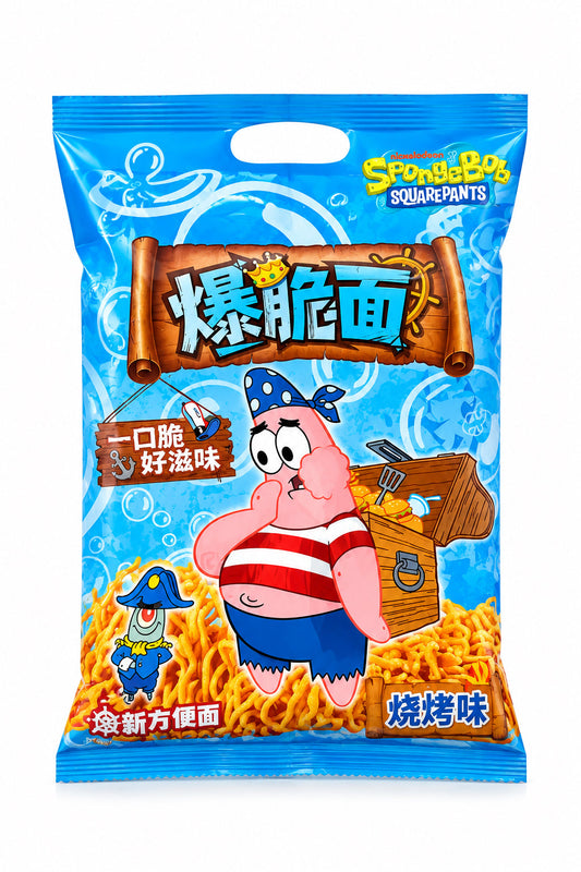 SNACK RAMEN SPONGEBOB AL BBQ 20gx8