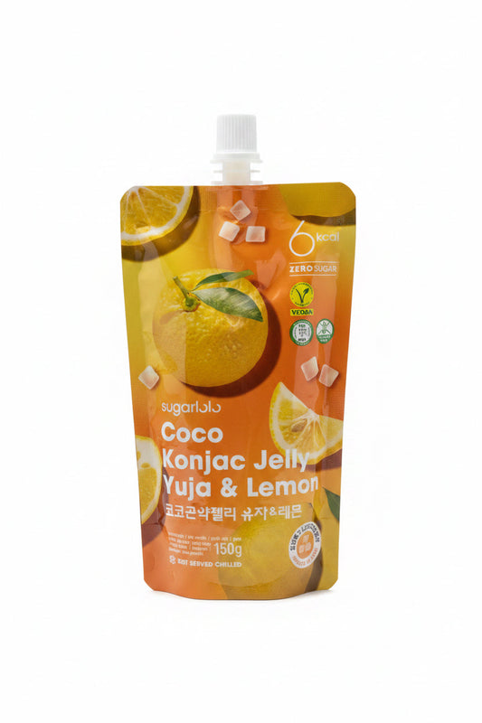 SUGARLOLO KONJAC GELATINA AL COCO- YUJA E LIMONE 150g