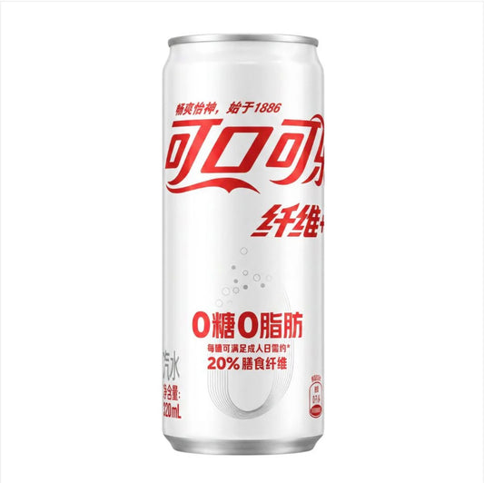 Coca-Cola Fiber Plus, bevanda gassata senza zuccheri aggiunti con fibre alimentari da 320ml