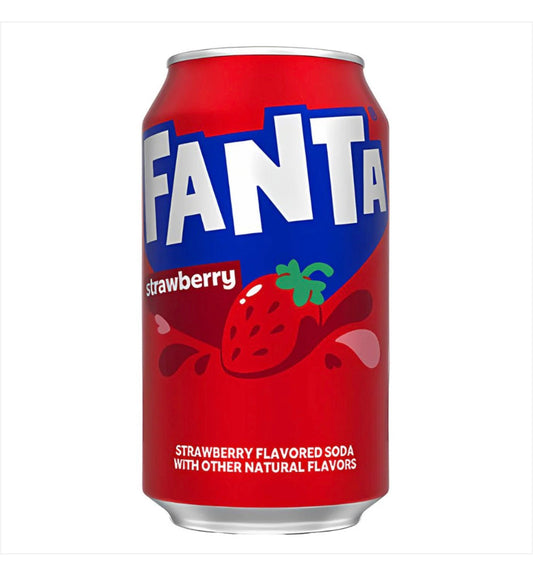 Fanta Strawberry, bevanda alla fragola 355 ml