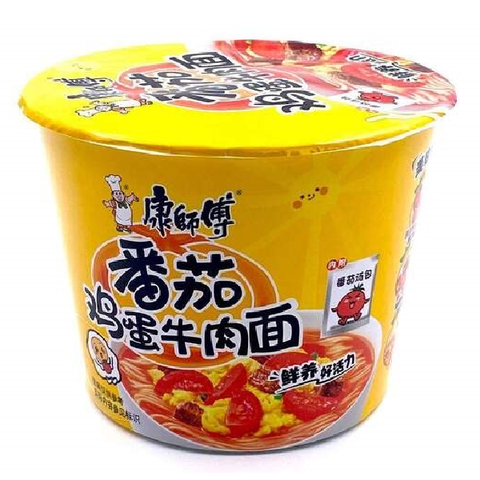 KANGSHIFU - RAMEN IN CUP GUSTO MANZO, POMODORO, UOVO 126G