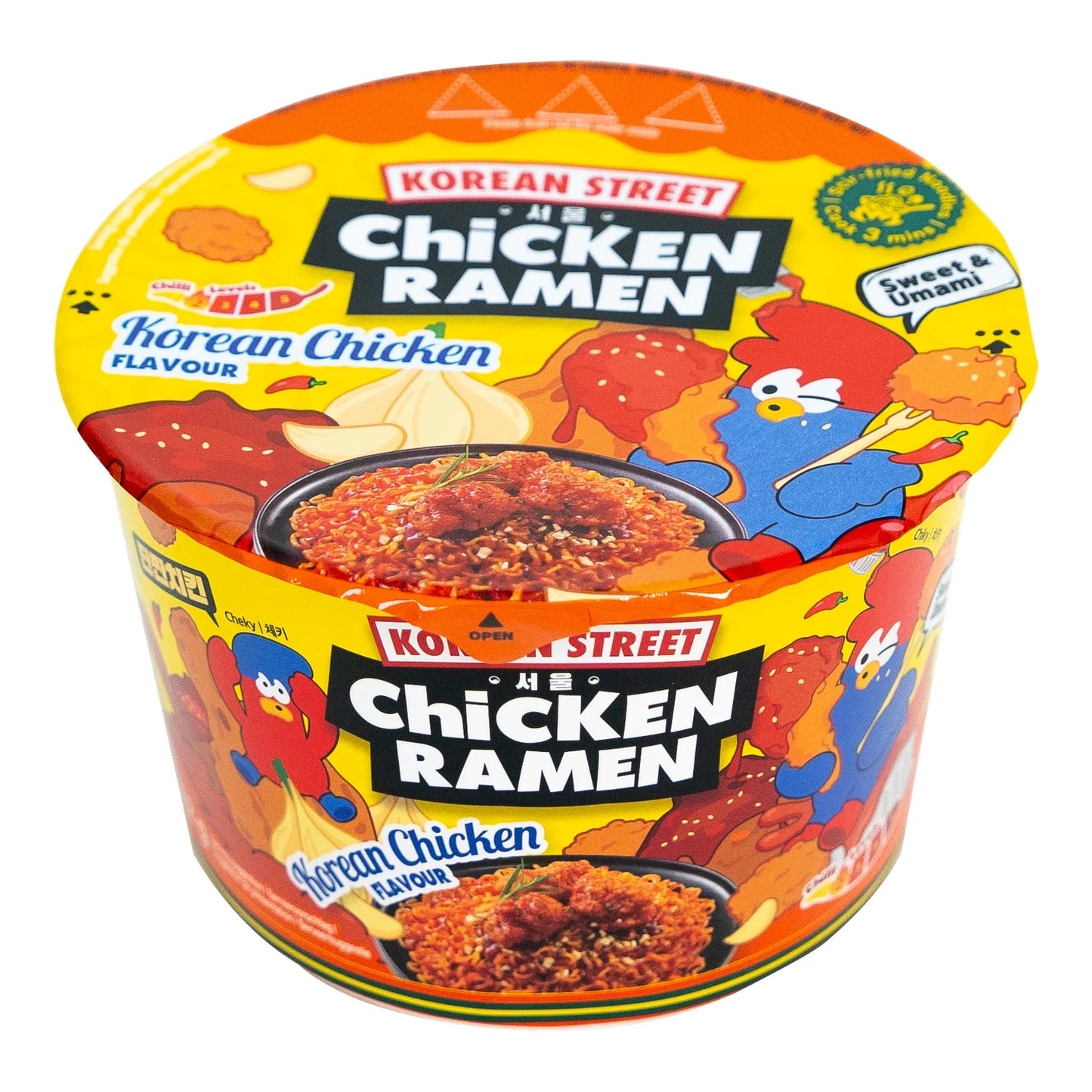 CHICKEN RAMEN in CUP GUSTO Pollo coreano Piccante 112G