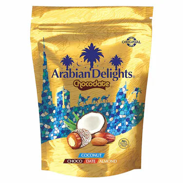 Arabian - Datteri con Mandorla ricoperte di Cioccolato/Cocco 90G