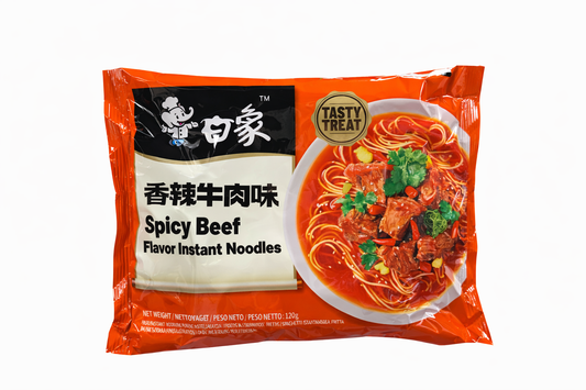 Noodles istantanei al gusto manzo piccante