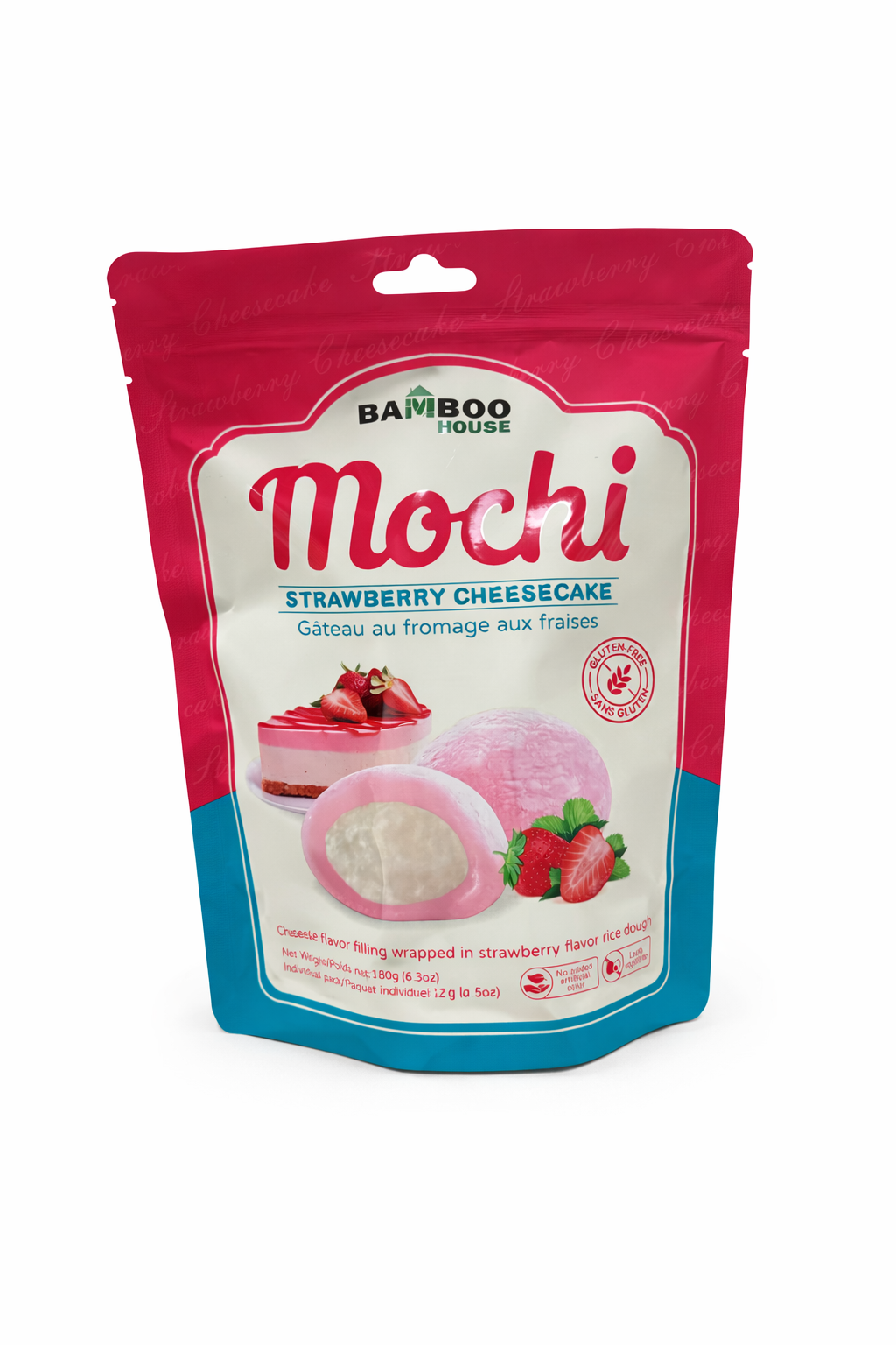 Mochi Strawberry Cheesecake no glutine 180g