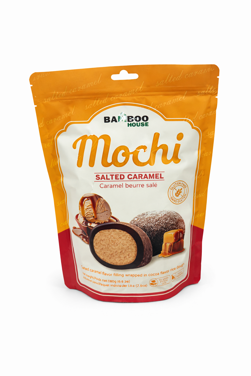 Mochi al caramello salato senza glutine  140g