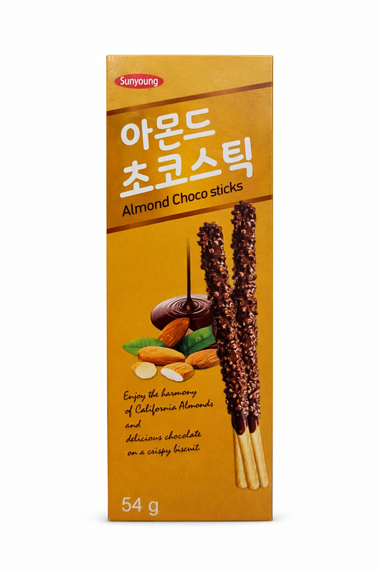 Sunyoung Almond Choco Sticks – Biscotti Croccanti al Cioccolato e Mandorle 54g