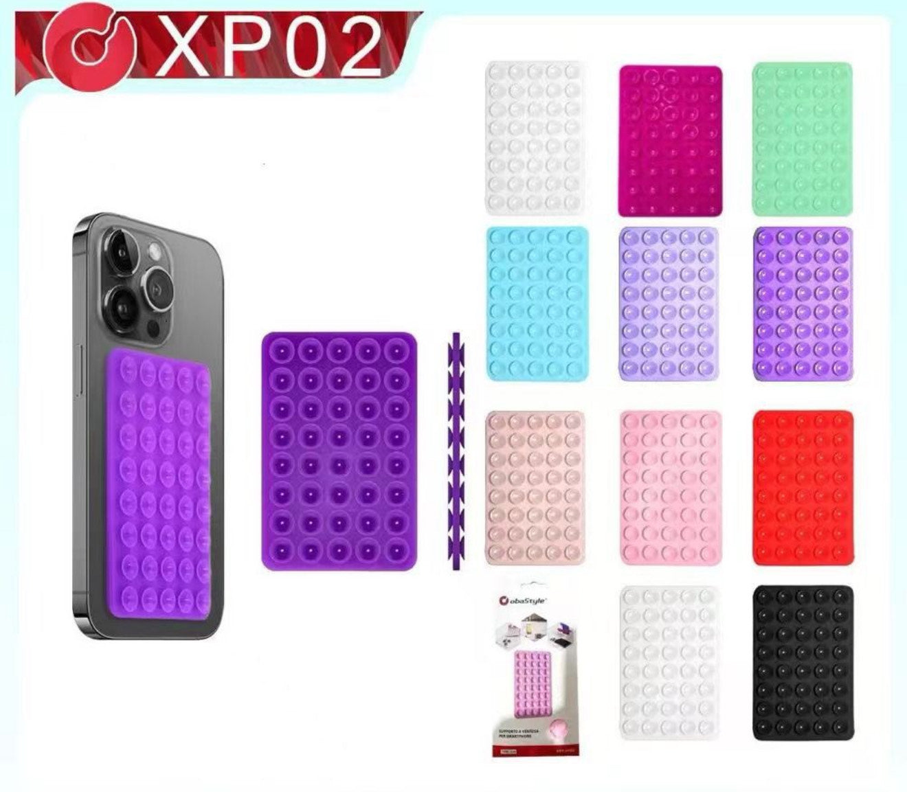 Ventosa in silicone per retro telefono