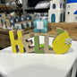 Scritte decorative in legno 20xH8.5cm
