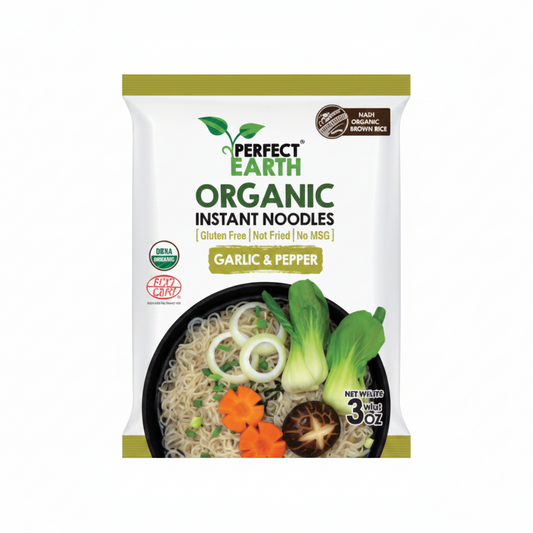 PERFECT EARTH NOODLES ISTANTANEI BIOLOGICI AGLIO E PEPE 85 G