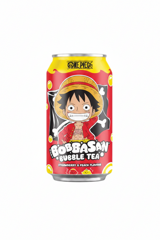 BOBBASAN BUBBLE TEA AL FRAGOLA E PESCA 320 ML