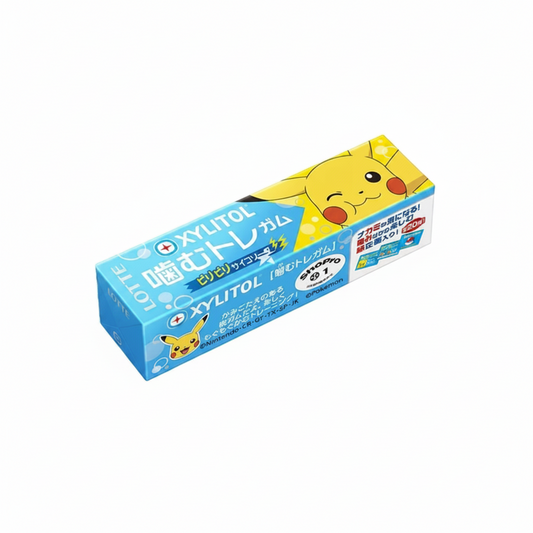 POKÉMON GOMME DA MASTICARE LOTTE XYLITOL DI SODA FORTE 9 PEZZI 26 G